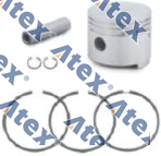 470-005612 218.01.1700, 411 141 623 2, 5000816053, 513837, 513860, 585-68315 (Std), 585-81600, 7000 753 100, 716-68315 (Std), RK.01.118.00 Piston And Ring Set (75mm) (411 141 623 2)  Std.