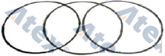 611-03174 , 20509932, 3848522, 85103174 Sekman (1 Pistonluk Kit) Ø131,00mm