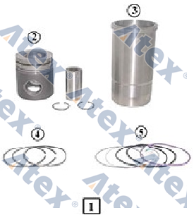 611-76634 876634 Piston Ring Set