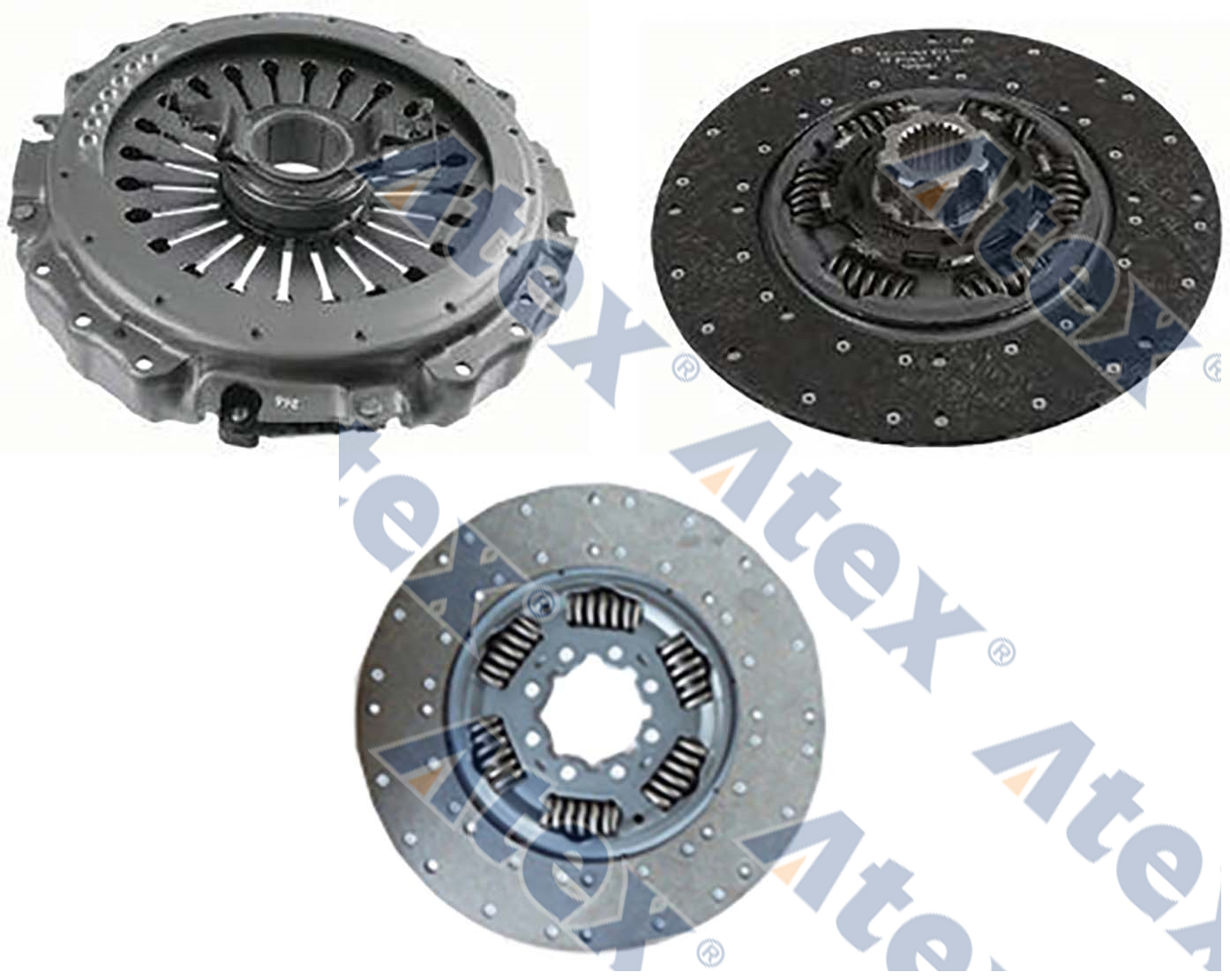 644-00597 3400700423, 85000244, 85000245, 85000312, 85000530, 85000597 Clutch Kit, Ø400mm 85000530 *1 Clutch Cover  85000244 *1 Disk 85000245 *1 Disk