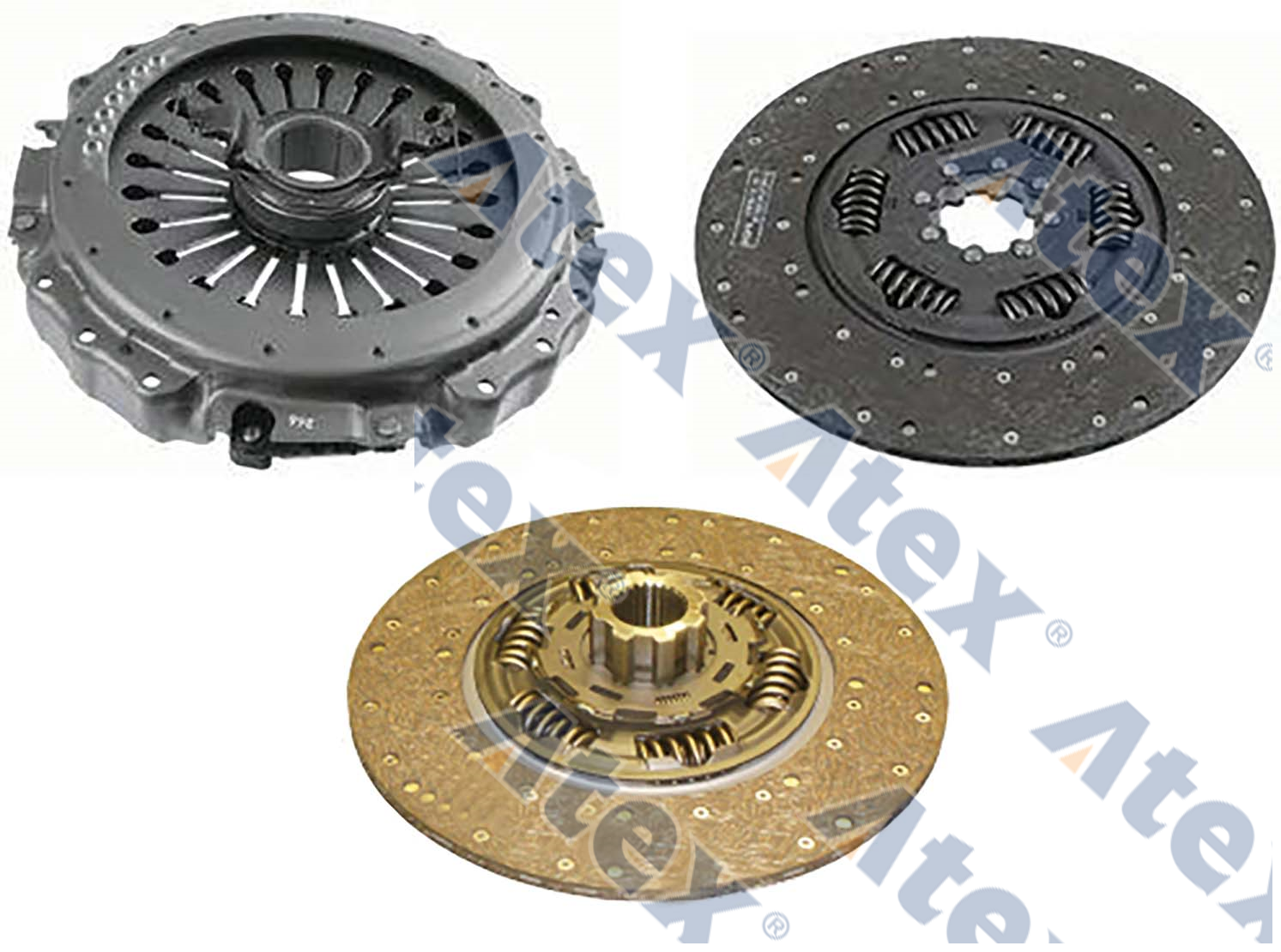 644-00773 3400 700 360, 85000530, 85000773, 85000774, 85000775 Clutch Kit, Ø400mm 85000530 *1 Clutch Cover 85000774 *1 Disk 85000775 *1 Disk