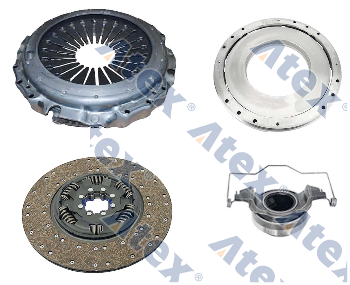 644-69145 1521725, 20366220, 20366592, 20366876, 20569145, 20569151, 20571156, 3192218, 3488000024, 8172350, 8172732, 85000252, 85000530, 85003120 Debriyaj Baskı Kiti, Ø400mm Baskı Balata Baskı Pleyti Bilya Kütük