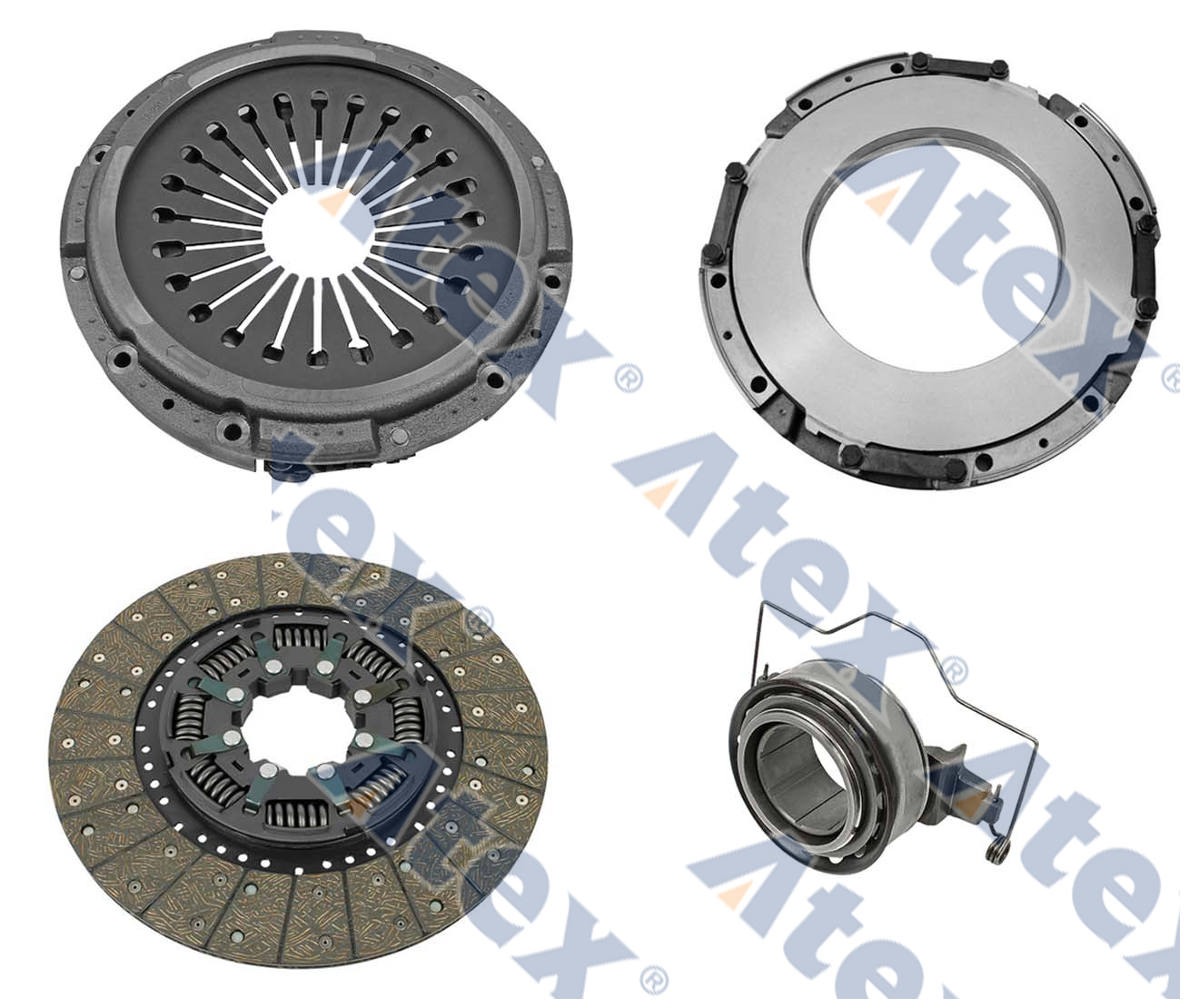 644-71158 1669142, 1669143, 1669144, 20507756, 20569141, 20569157, 20571158, 3192205, 3192222, 3488019032, 85000314, 85000567 Debriyaj Baskı Kiti, Ø380mm Baskı Balata Baskı Pleyti Bilya Kütük