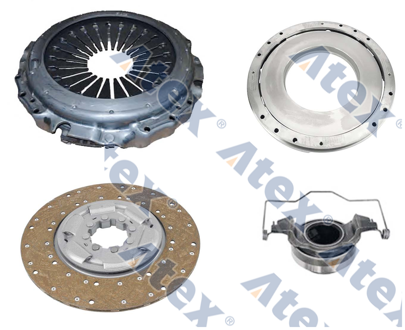 644-71494 1521714, 1521725, 20569151, 20571923, 3192203, 3192218, 3488 022 253, 8113515, 8113946, 8113993, 8171494, 8171497, 85000530 Debriyaj Baskı Kiti, Ø400mm Baskı Balata Pleyti Bilya Kütük