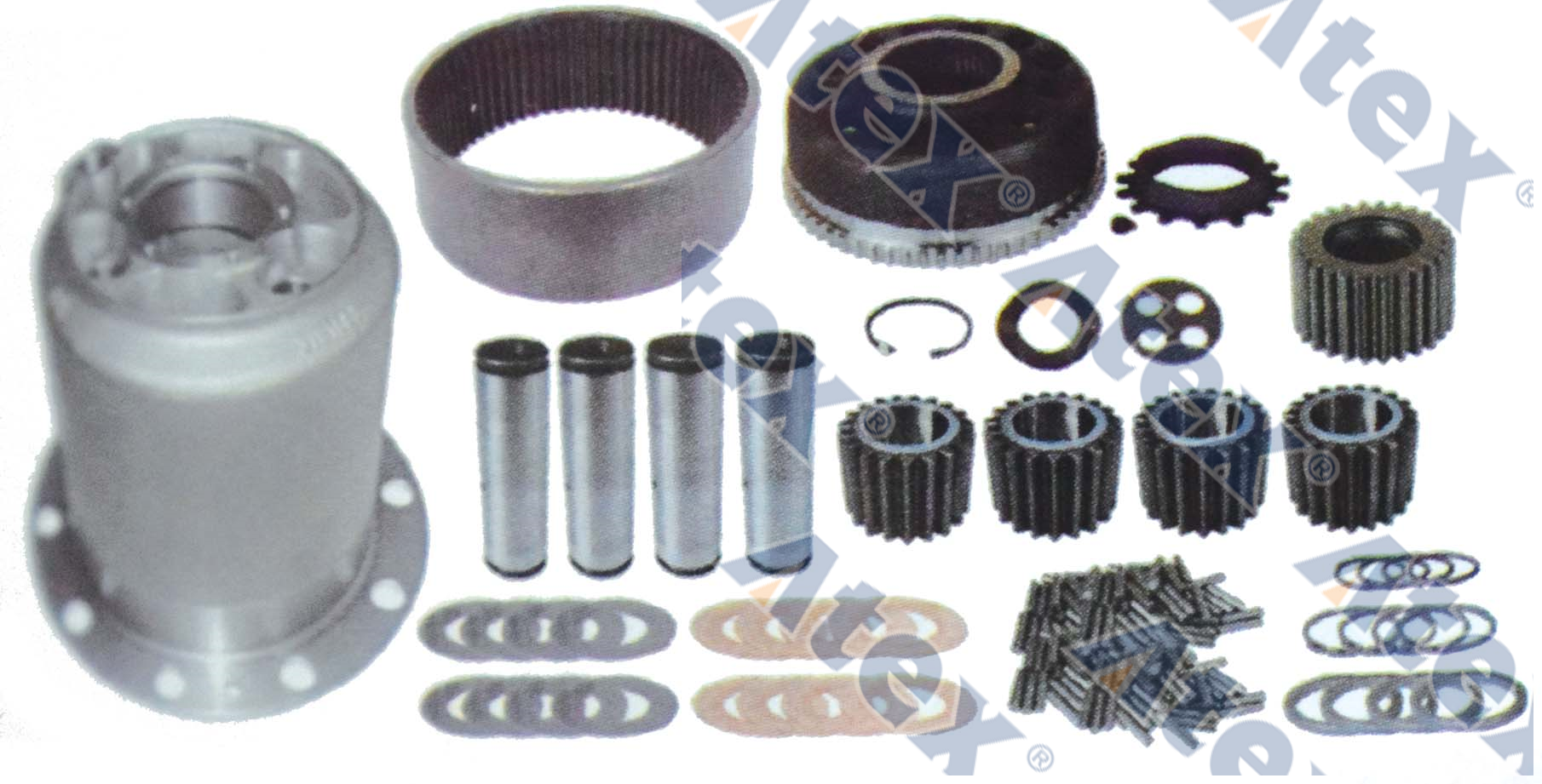 666-41434 1522338, 1522380, 1522382, 1522393, 21007487, 273934, 3191854, 914532 Arka Aks Cer Kafesi Komple (4 Delikli)