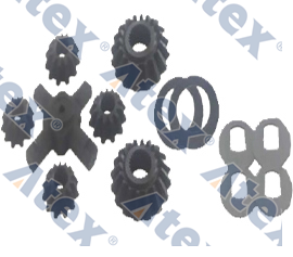 666-59410 11102257*1, 11103175*4, 15071973*4, 15155458*2, 15156391*2, 401495 Cross Gear Set