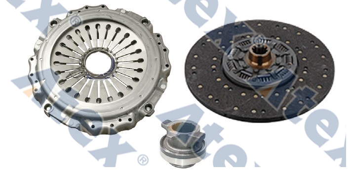 740-14035 1250710, 1663218, 1665428, 1714247, 1814035, 1851350, 1935392, 3400 700 361, 3400-700-361 Clutch Kit, Ø430mm 1665428 *1 Clutch Cover 1663218 *1 Disk 1250710 *1 Bearing