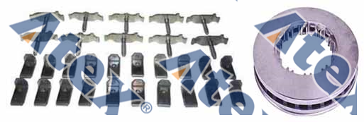 761-87439 761-87439 Brake Disc Kit, Front & Rear (wiht Locking Plate & Leaf Spring) 1690788* 10 1691889* 20