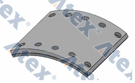 910-19166 19166 Fren Kampana Balatası  (bpw)