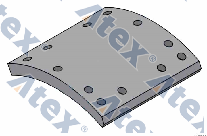 910-19606 19606 Fren Kampana Balatası  (fruehauf)