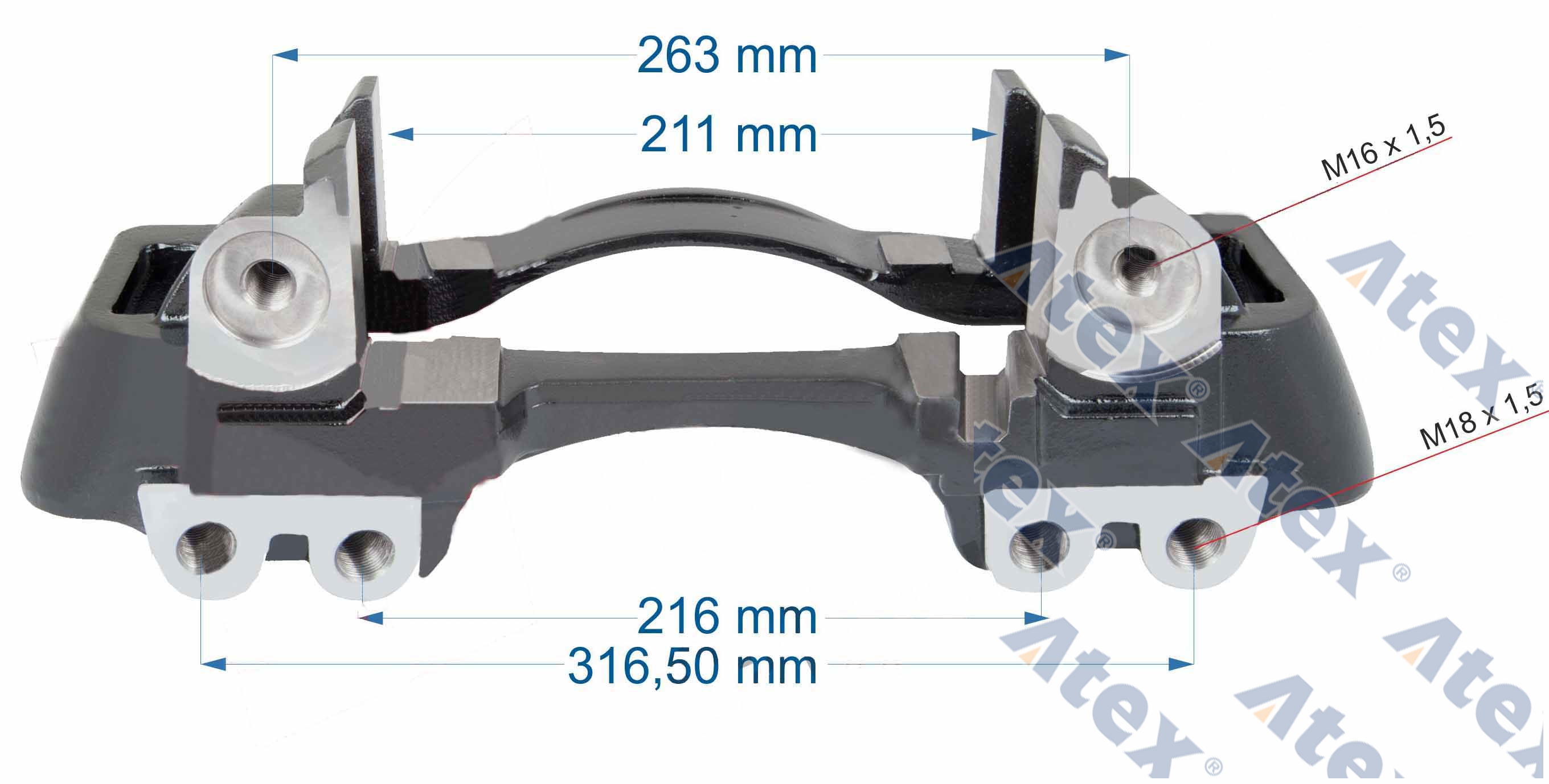 910-20504 20504 Caliper Carrier, Rh (saf Axle)