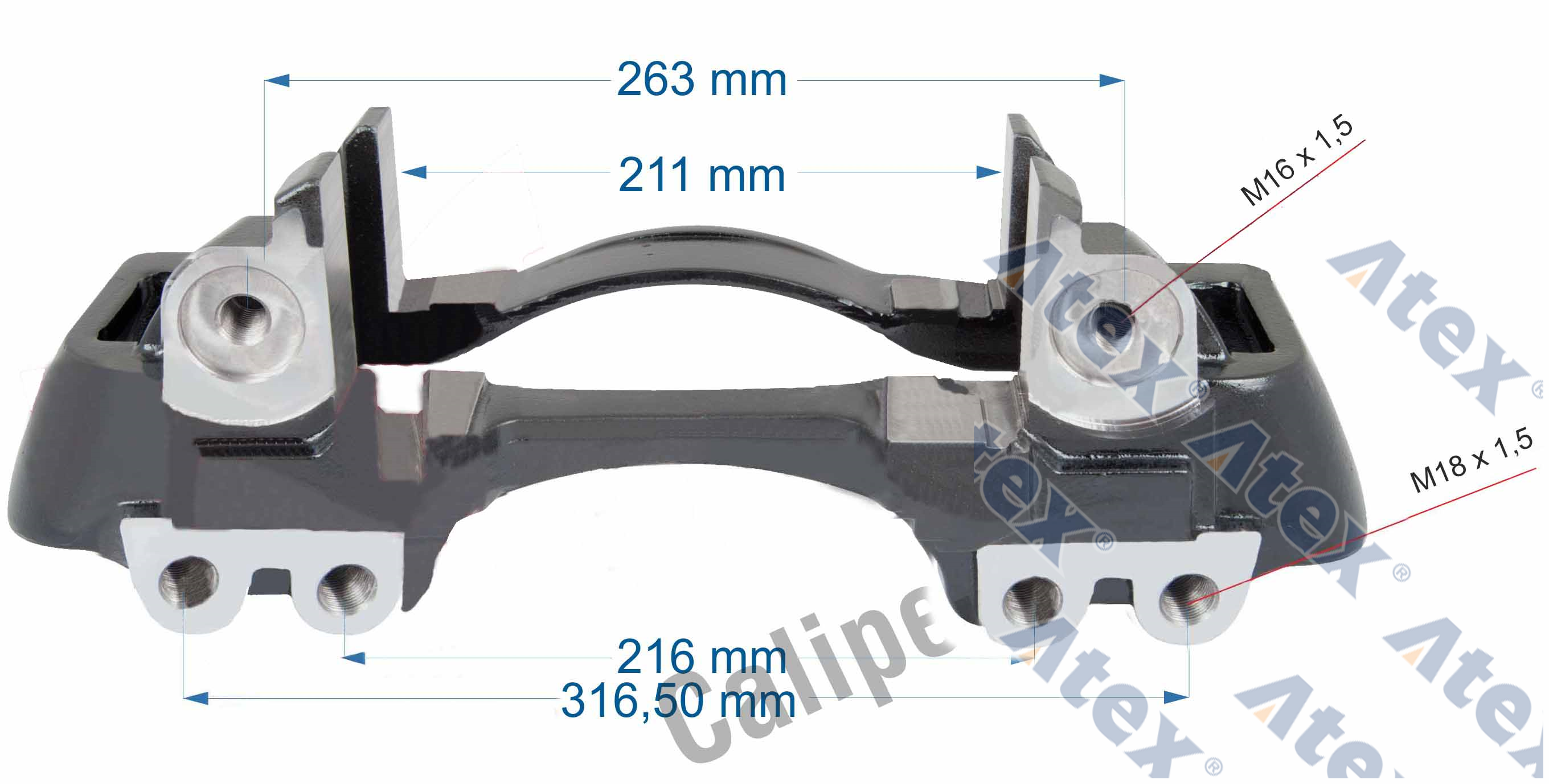 910-20505 20505 Caliper Carrier, Lh (saf Axle)