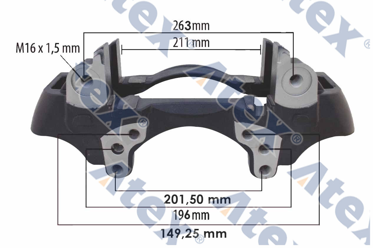 910-20511 20511 Caliper Carrier, Rh (schmitz)