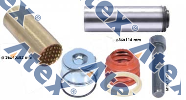 910-80500 09.801.02.97.0, 3.434.3805.00, ıı310370066, k000696 Caliper Guide & Bush Repair Kit (bpw / Saf)