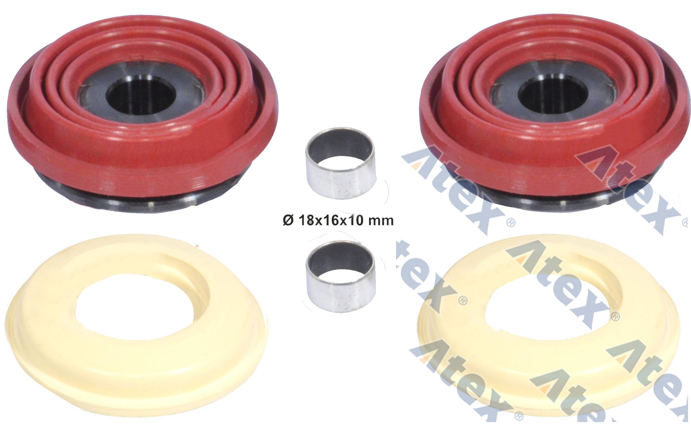 910-81400 09.801.06.32.0, 3.434.3814.00, k000366, k001300, k010603 Caliper Repair Kit (bpw / Saf)  Ø69mm X2 / Ø69mmx2 / Ø18x16x10mmx2