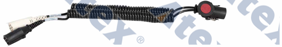 910-91601 6-30056.30 Adapter Cable With Moulded Plugs, From 15 Pin To 2x7 Pin Plugs, Iso 12098›iso 1185+iso 3731 3m