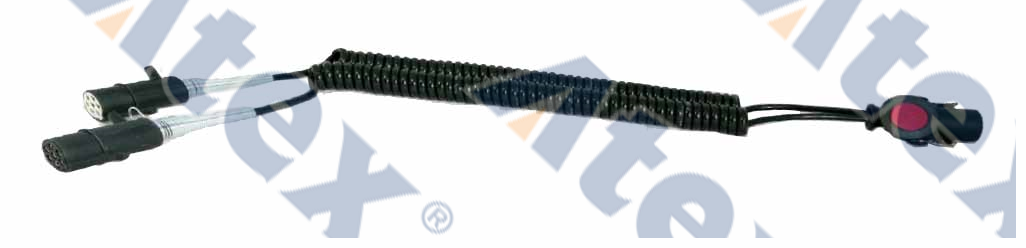 910-91603 6-30058.40 Adapter Cable With Plastic Plugs, From 15 Pin To 2x7 Pin Plugs, Iso 12098›iso 1185+iso 3731 4m