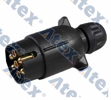 910-91668 6-201057 Plastik 7 Pin (n) Tipi Fiş Iso 1724 Uygun Vidalı Pimler