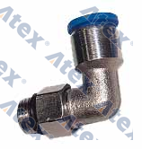 910-92026 SM043806 Metal Male Stud Run Elbow 90° (3/8-6)